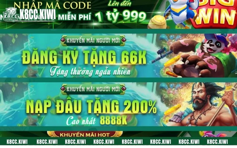 Khuyến mãi K8CC ê hề với nhiều chương trình cực sốc